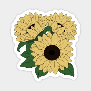 Simple Sunflowers - Color Magnet