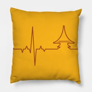 Whisky Pagoda ECG Pillow