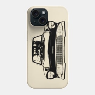 Ford Anglia 105E 1960s classic car monoblock black Phone Case