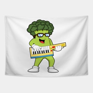 Vegan Broccoli at Music with Guitar Tapestry