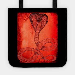 Red Fire Cobra Cool Design Tote