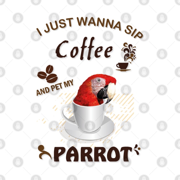 i just wanna sip coffee and pet my parrot by obscurite