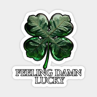 Four-leaved lucky clover for Saint Patrick's Day Magnet