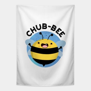 Chub-bee Cute Chubby Bee Pun Tapestry