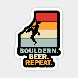 Bouldern Beer Repaet Bouldering Magnet