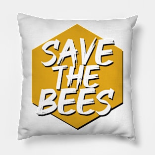 Save the Bees Honeycomb Pillow