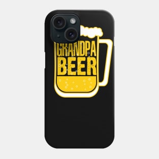 Funny Grandpa Beer Fathers Day Gifts Grandpa Drinking Beer Phone Case