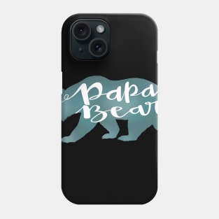 Papa Bear on Black Phone Case