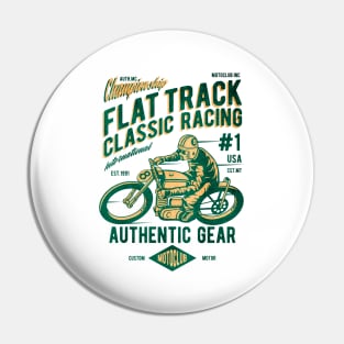 Flat Track Classic Racing authentic Pin