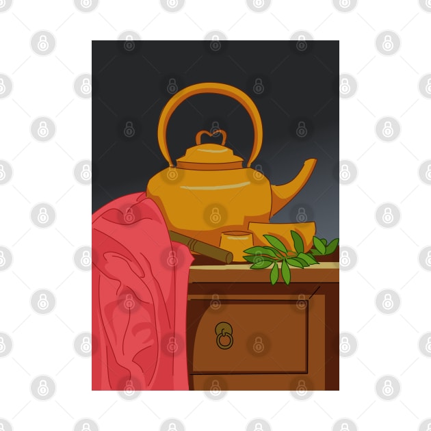 Tea pot illustration by Orange-C