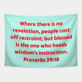 Bible Verse Proverbs 29:18 Tapestry