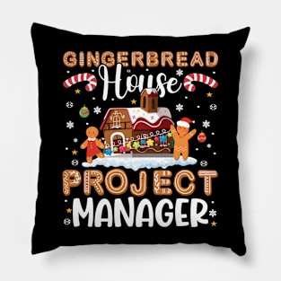 gingerbread house project manager Christmas cookies Baking Pillow