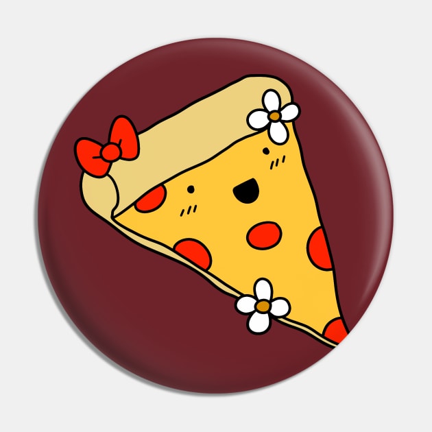 Pretty Pizza Slice Pin by saradaboru