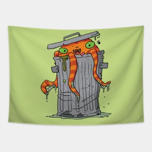 Stinky Trashcan Monster Tapestry