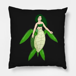 Turtle mermaid... it's a turmaid! Pillow