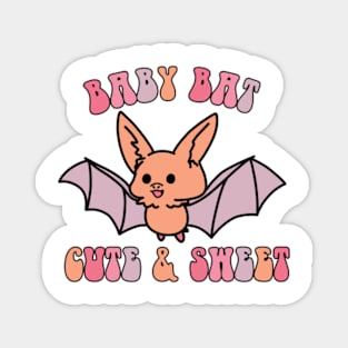 baby bat cute and sweet Magnet