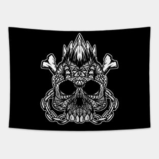 Punk Skull Tribal Tapestry