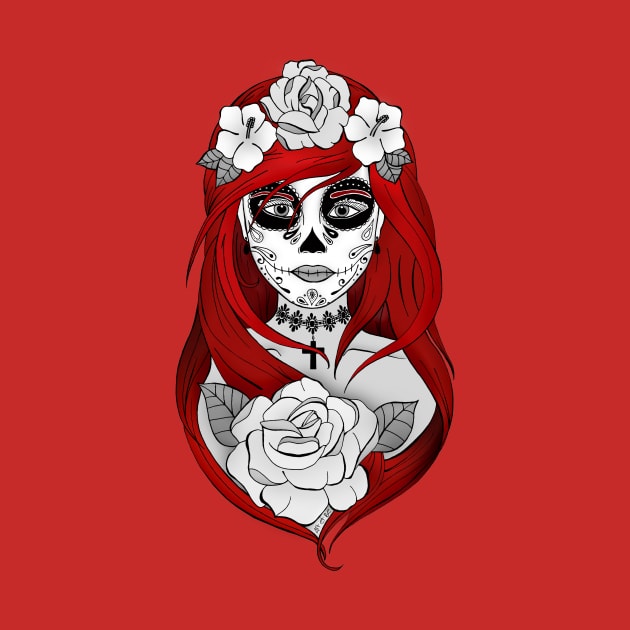 Art et Be - Santa Muerte Red by Art_et_Be