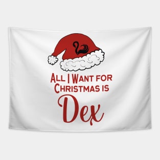 Dex Dizznee Keeper of the lost Cities Christmas design, KOTLC fan gift Tapestry