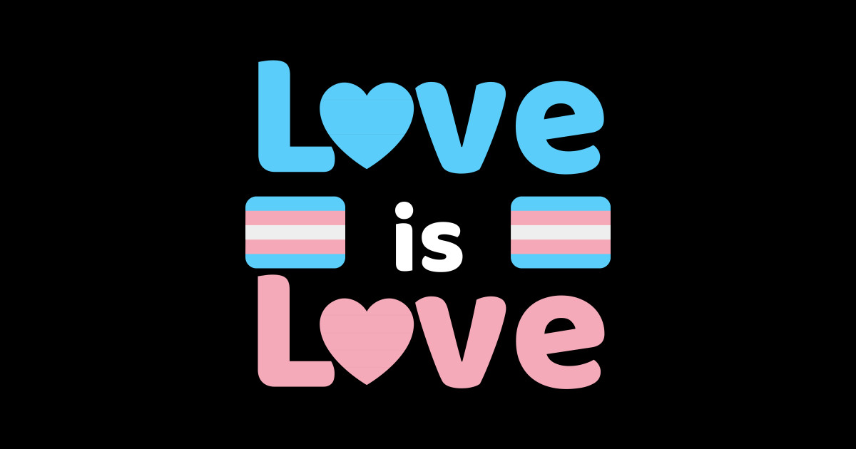 Love Is Love Trans Pride Flag Transgender Flag Sticker Teepublic