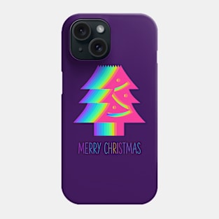 Colorful Christmas Trees Phone Case