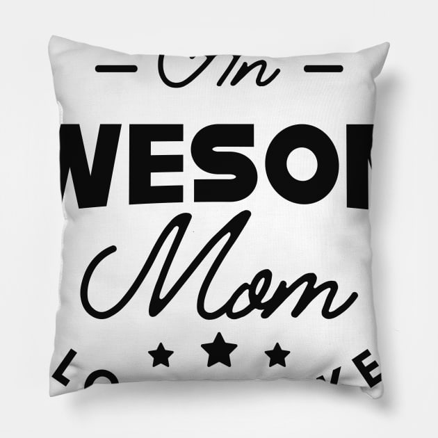 Mom - This is what an awesome mom looks like Pillow by KC Happy Shop