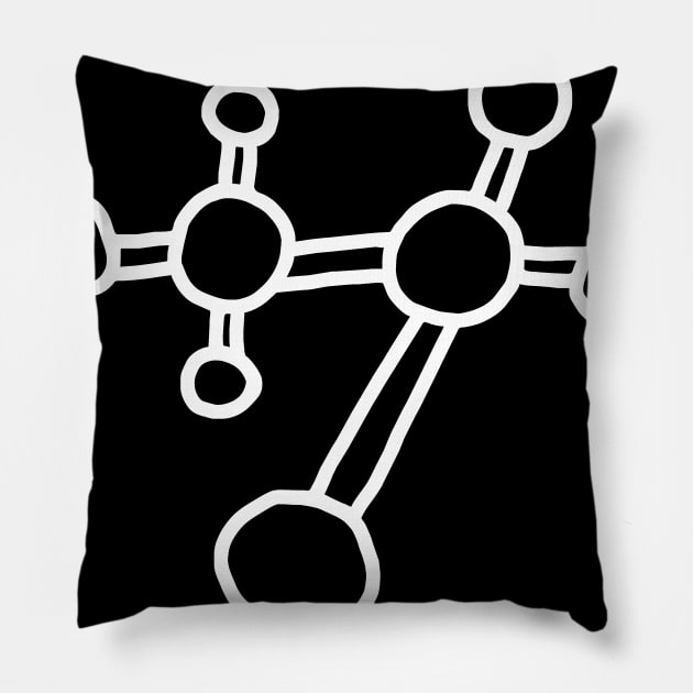 molecule - physics Pillow by Nikokosmos