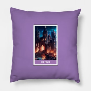 the tower - swiftie tarot card Pillow