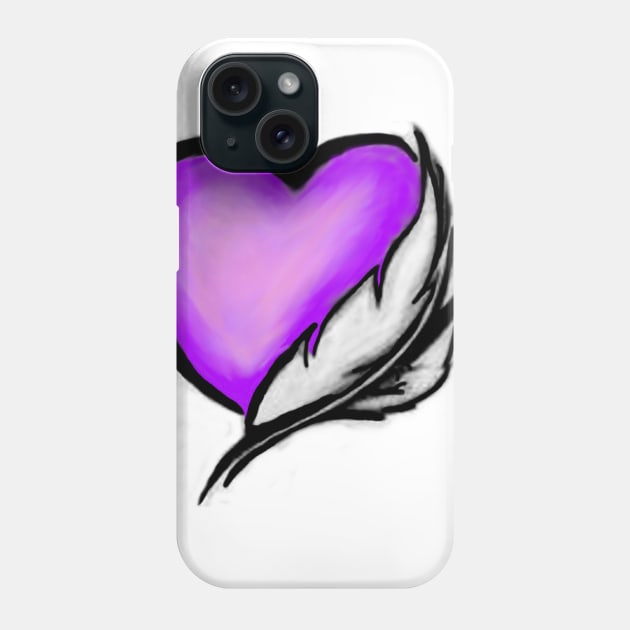 Heart lost its wings Phone Case by RAINBOWZEBRA