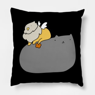 Griffin and Blue Cat Pillow