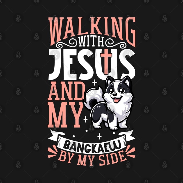 Jesus and dog - Thai Bangkaew Dog by Modern Medieval Design