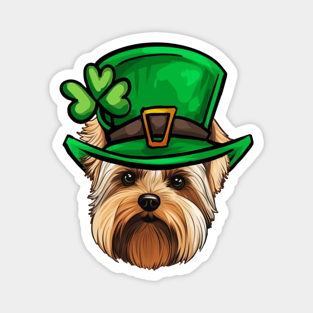 Funny St Patricks Day Biewer Terrier Magnet by whyitsme