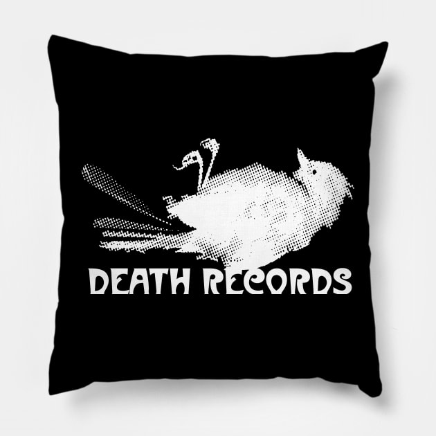Death Records Pillow by MindsparkCreative