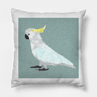 Marbled Paper Cockatoo Pillow