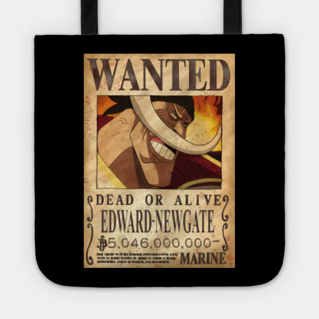 Edward Newgate Shirohige One Piece Tote Teepublic Edward Newgate Shirohige One Piece Tote Teepublic