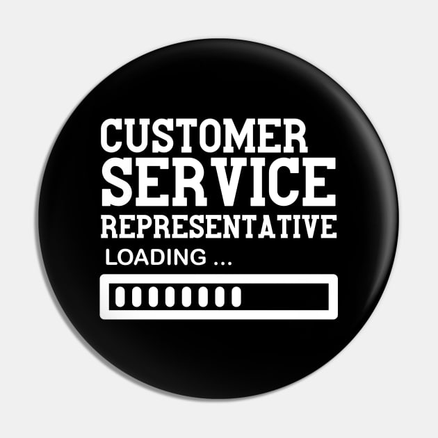 Funny Customer Service Representative Job Lover Gift Idea Pin by Monster Skizveuo