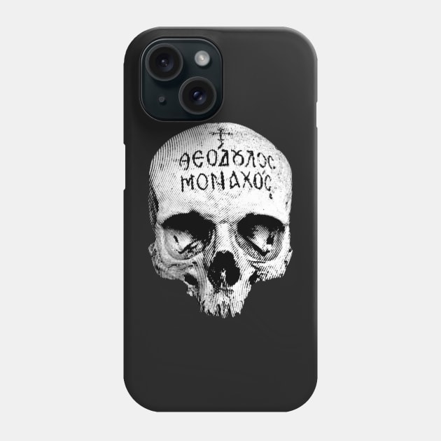 Gothic Eastern Orthodox Monk Skull pocket Phone Case by thecamphillips