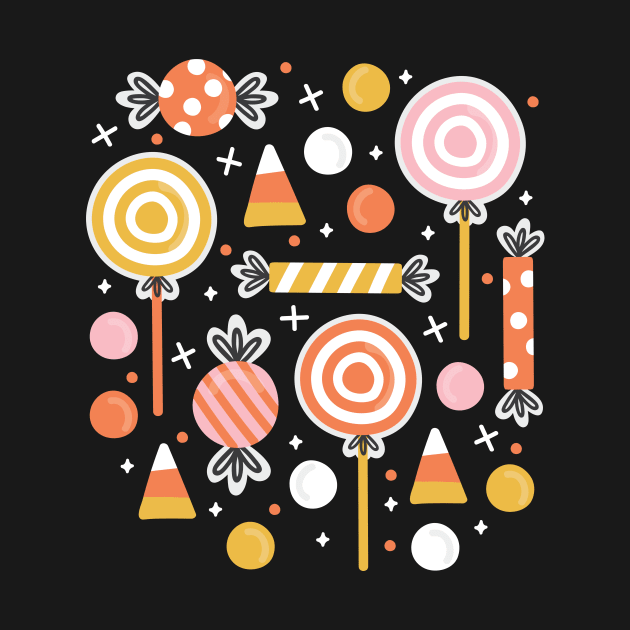 Cute Halloween Candy by allisonromerodesign