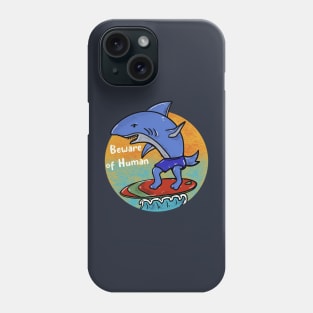 Surfing shark Phone Case