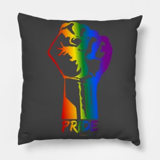 Pride Black Lives Matter Raised Fist Pillow