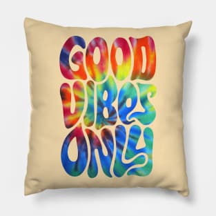 Good Vibes Only | Rainbow Pillow