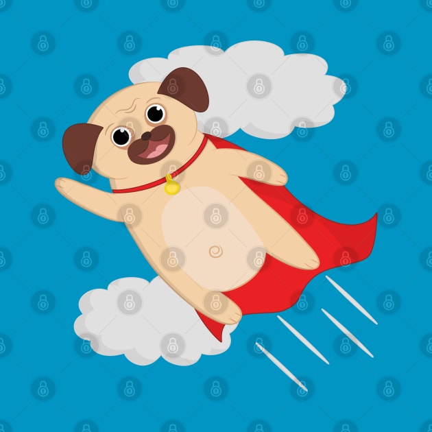 Super Pug by Liberty Art