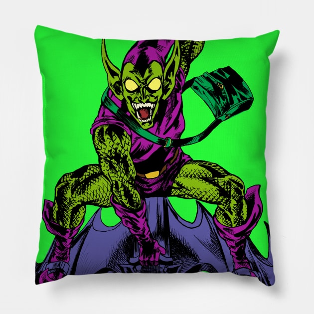 Gliding Goblin Pillow by MatiasSotoLopez