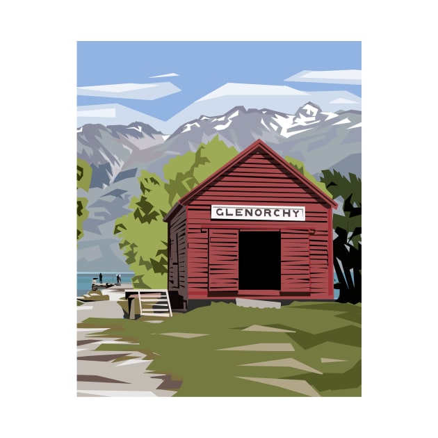 The Glenorchy Red Shed by irajane