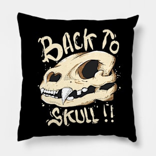 back to skull Pillow