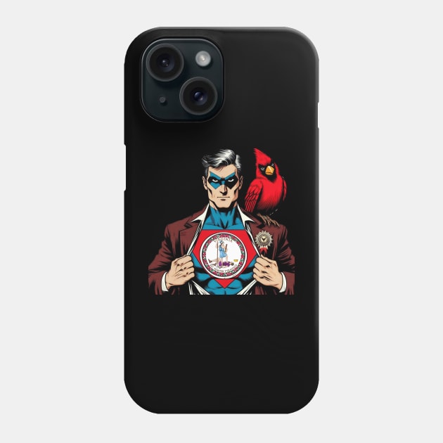 Richmond Virginia 1970s Gritty Comic Book Superhero RVA Phone Case by Woodpile