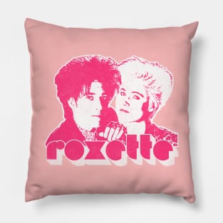 Roxette / Faded Style  Distressed 90s Aesthetic Fan Design Pillow