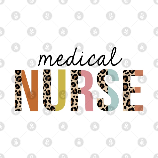 Medical Nurse Leopard Print Registered RN Nursing Appreciation by HeroGifts