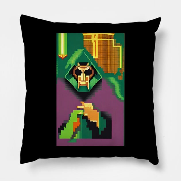 8-bit Doctor Doom Pillow by Doctor Doom's Generic Latverian Storefront