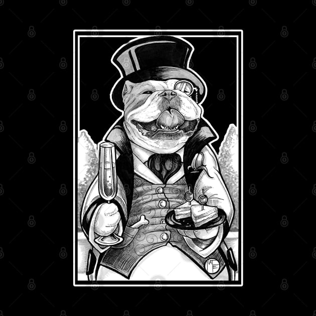 Bulldog Gentleman by Nat Ewert Art